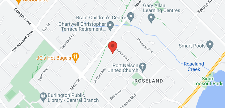 map of 3099 St Clair Avenue